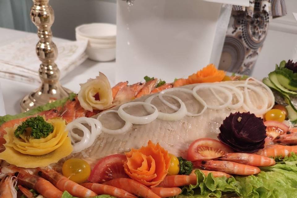 Saumon entier frais