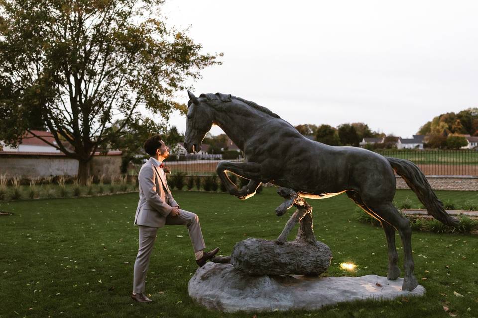 Cheval en bronze