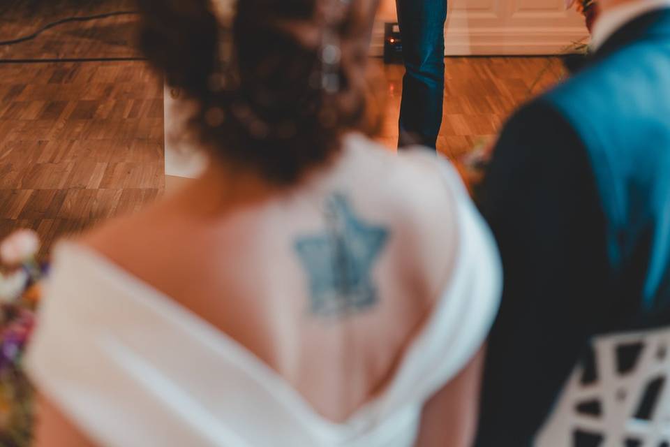Officiant en action