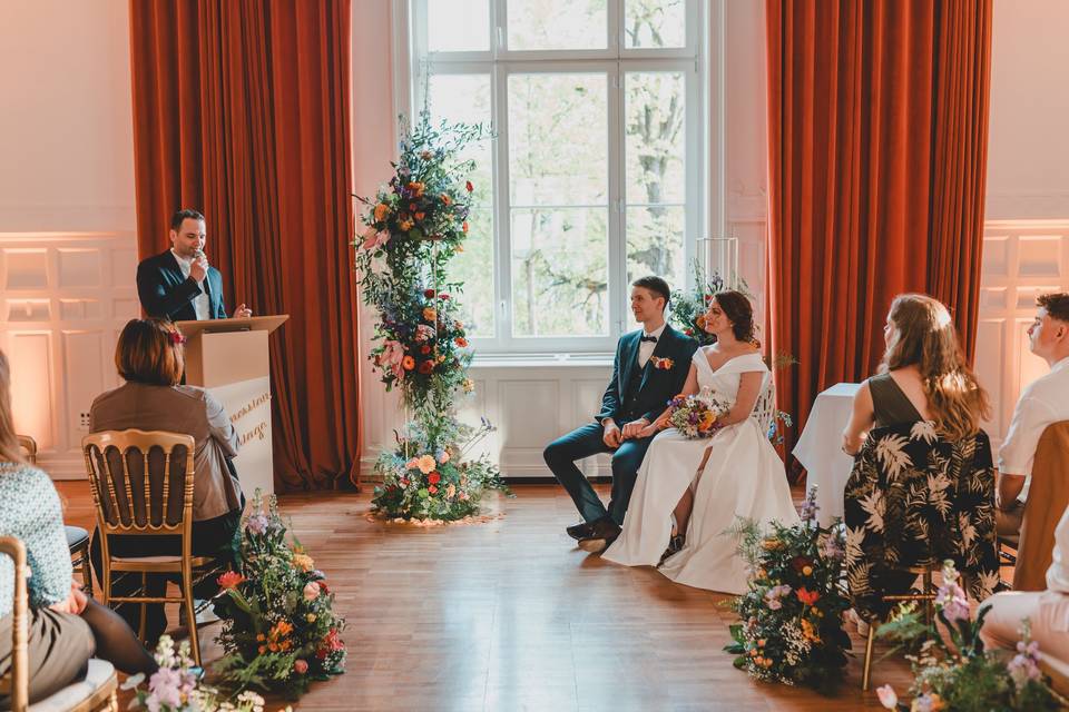 Officiant en action
