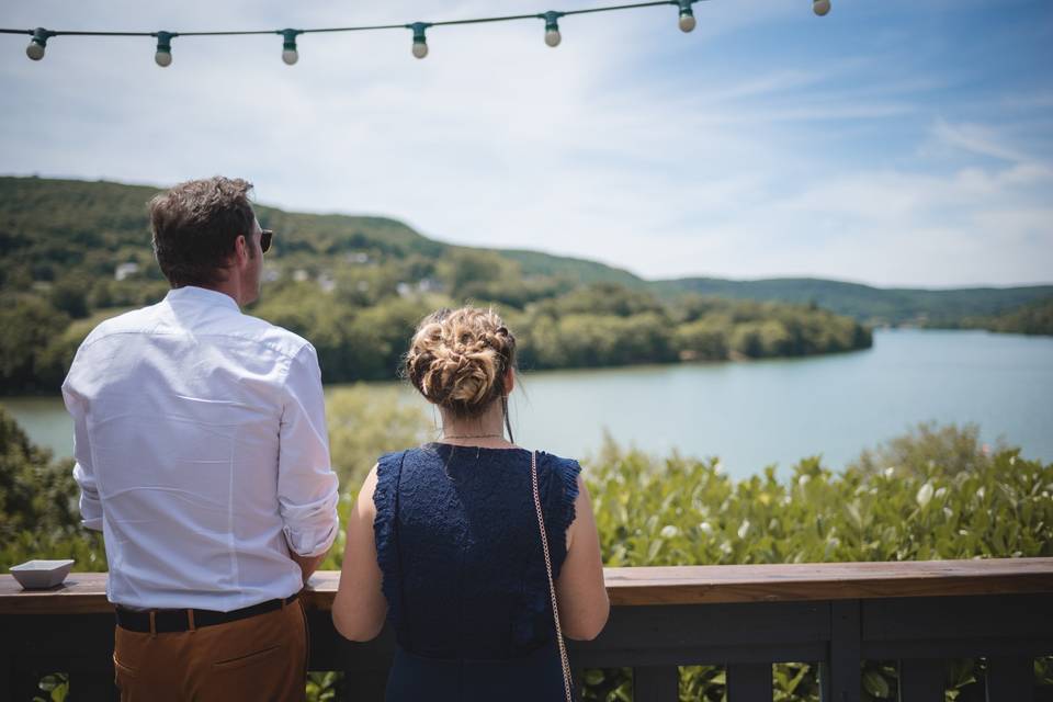 La vue de la terrasse