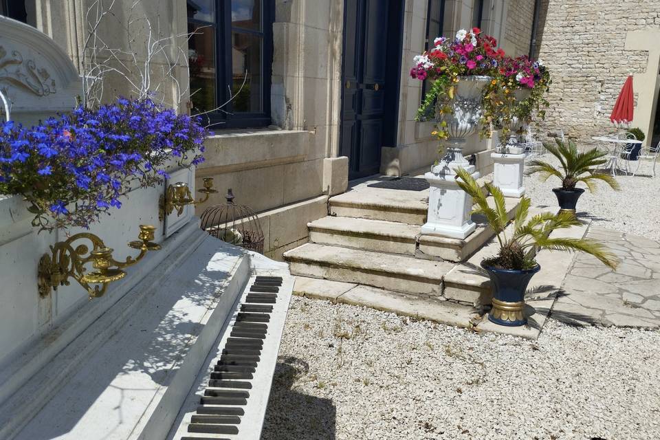 Piano fleuri