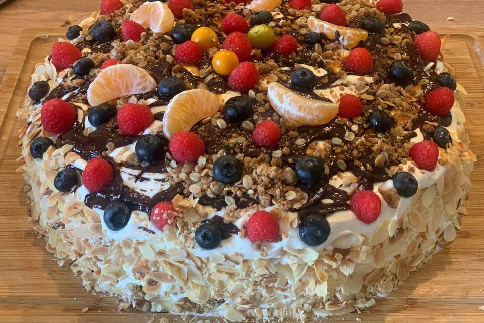 Gâteau Vegan aux fruits