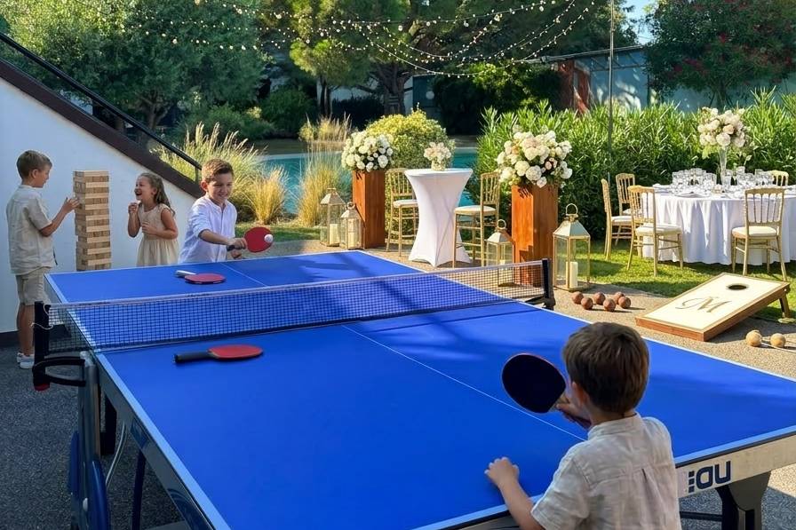 Jeux enfants table de ping pon