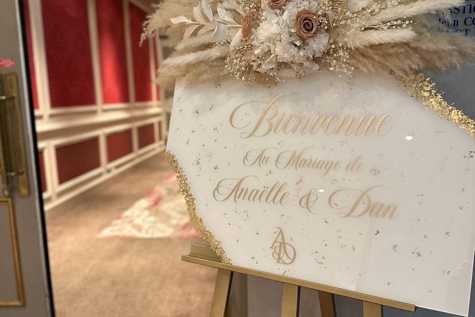 Panneau de bienvenue