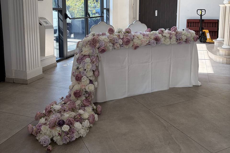 Table des mariés