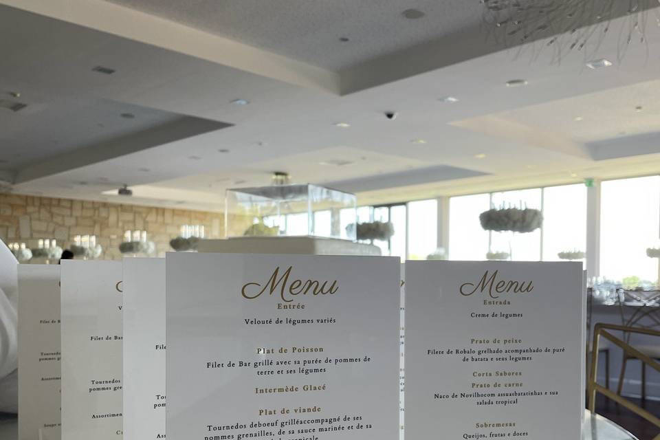 Menu sur mesure