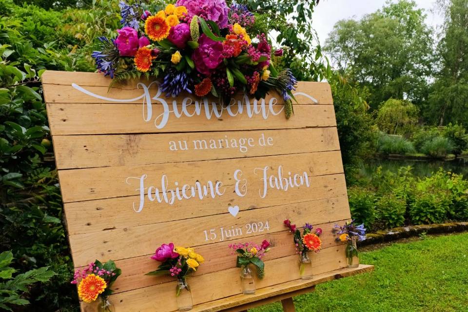 Panneau de bienvenue