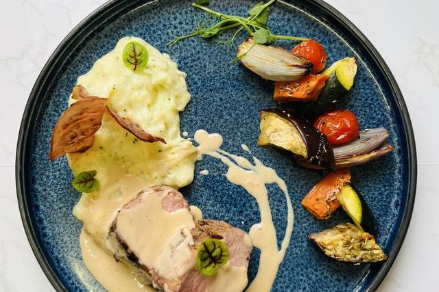 Grenadin de veau sauce champag