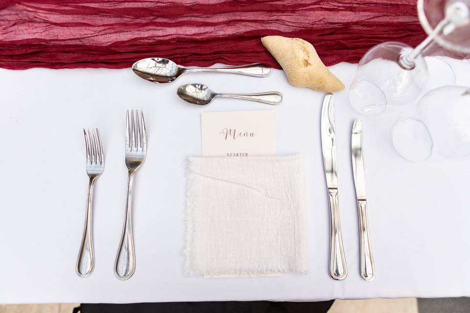 Mise en place menu