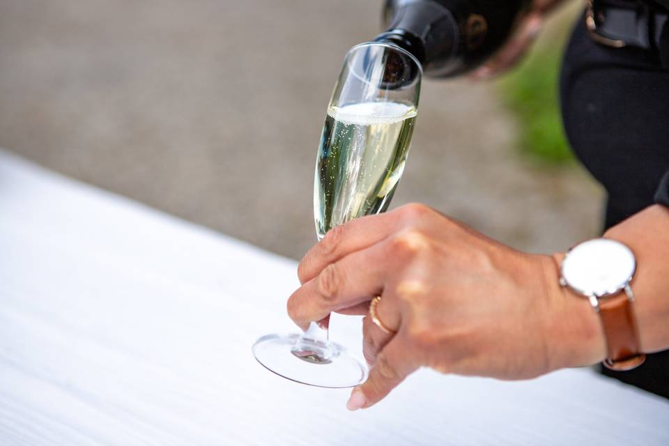 Service du champagne
