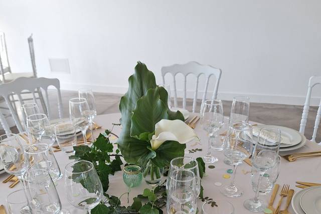 Table de mariage — décoration florale