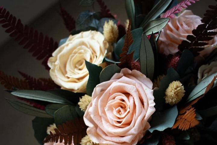 Bouquet fleurs stabilisées