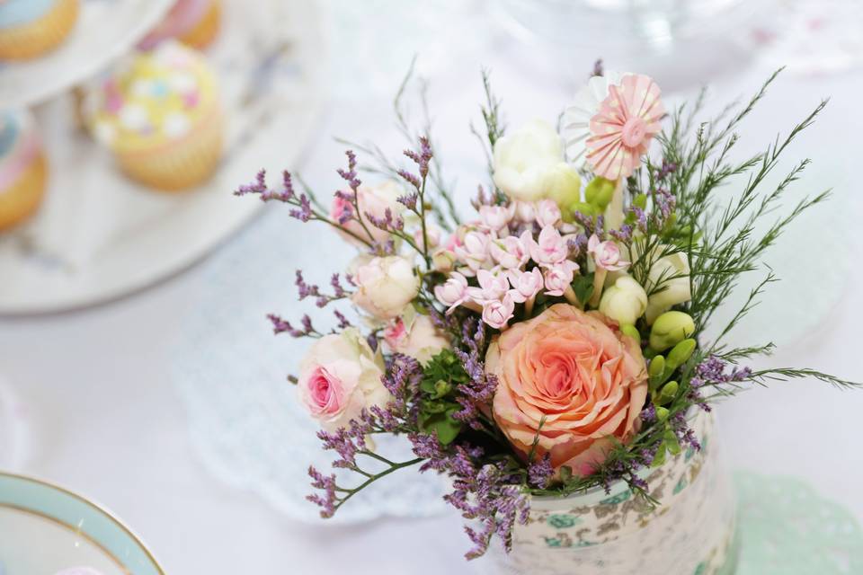 Table mariage vintage pastel