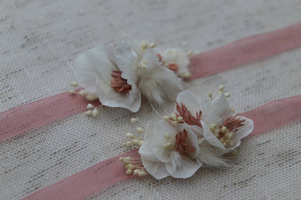 Bracelets fleurs stabilisées