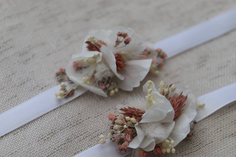 Bracelets fleurs stabilisées