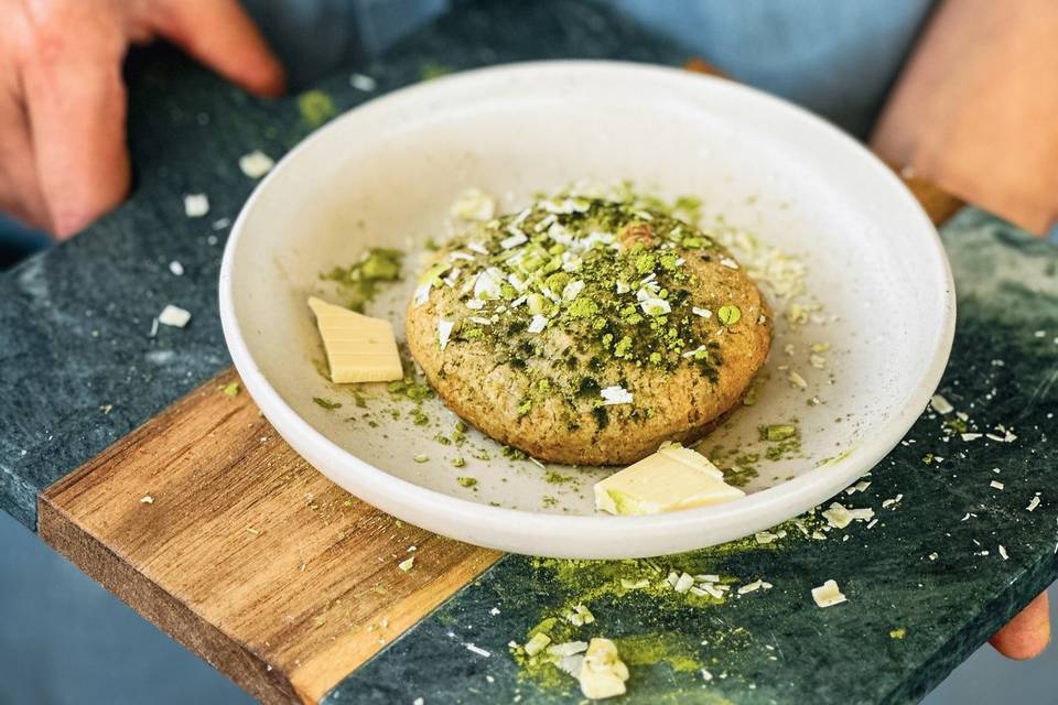 Cookie matcha chocolat blanc