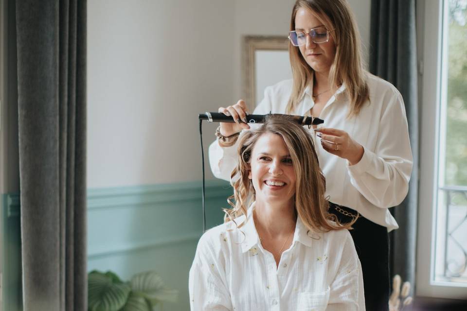 Coiffure de la mariée