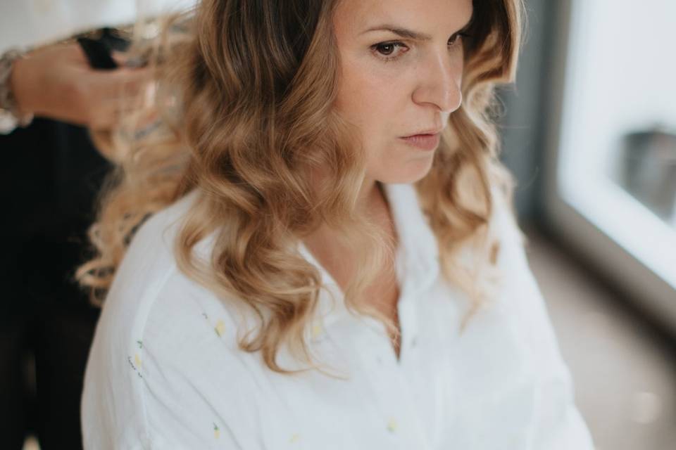 Coiffure de la mariée