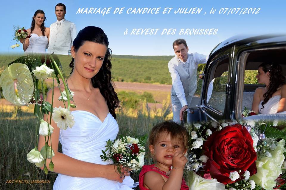 Montage pour carte postale