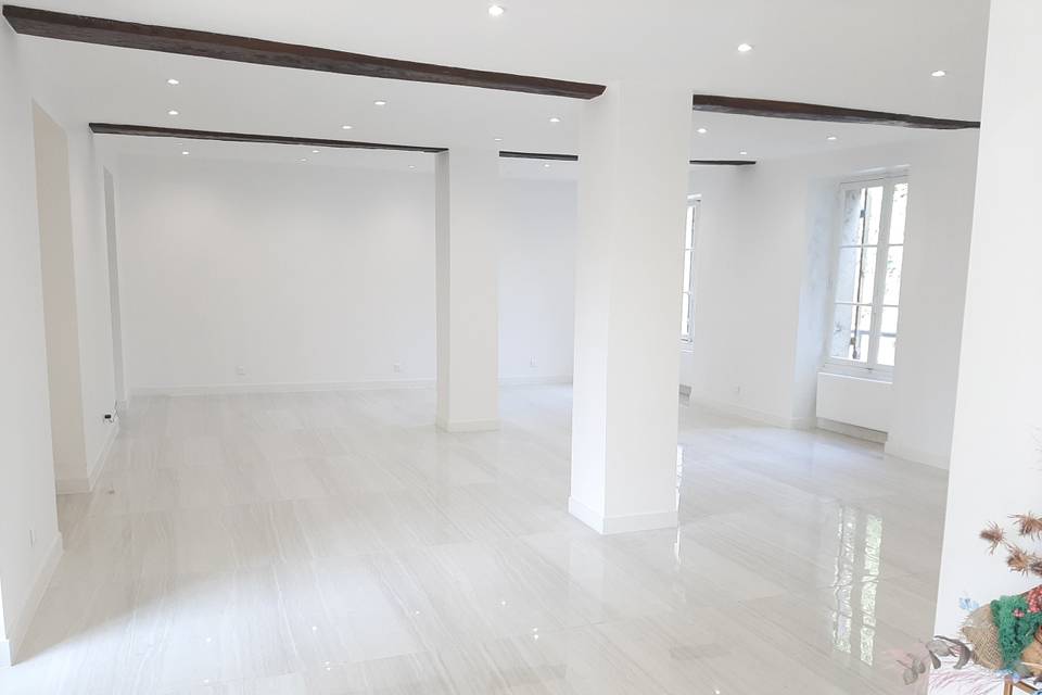 Salle en enfilade