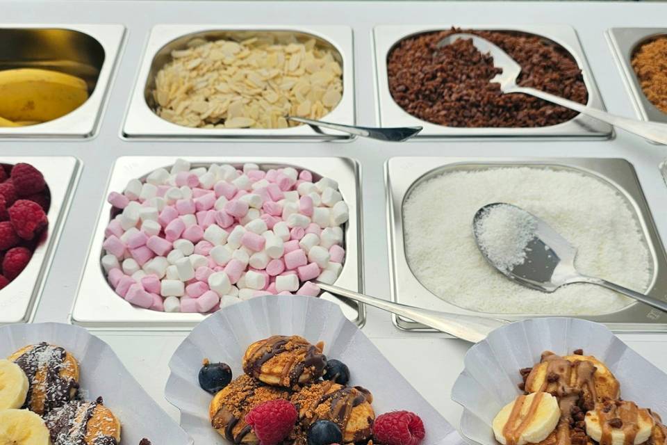 Grand choix de toppings
