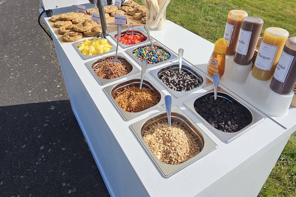 Toppings gourmands et cookies