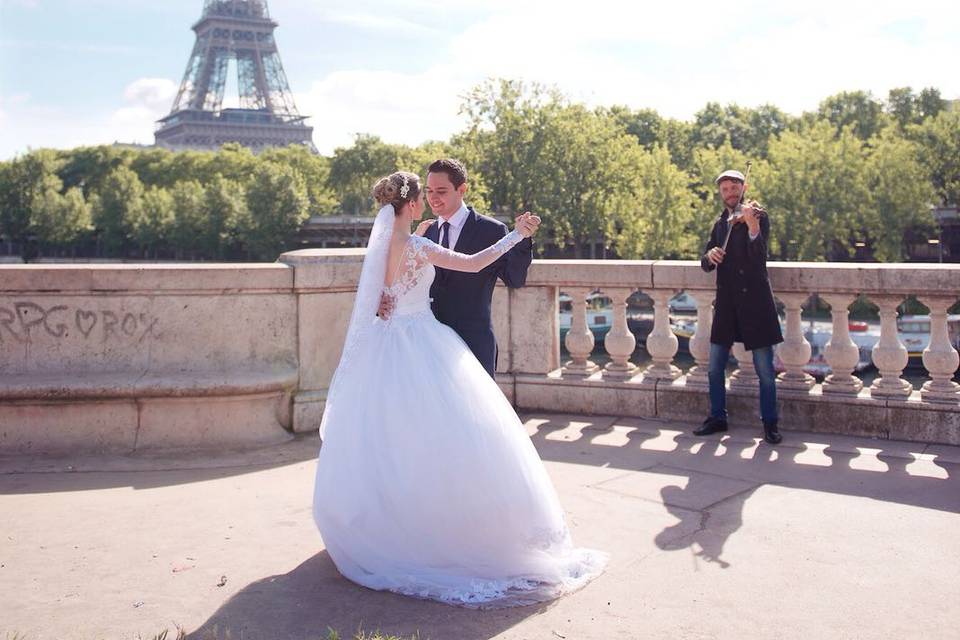 Cérémonie mariage avec violon