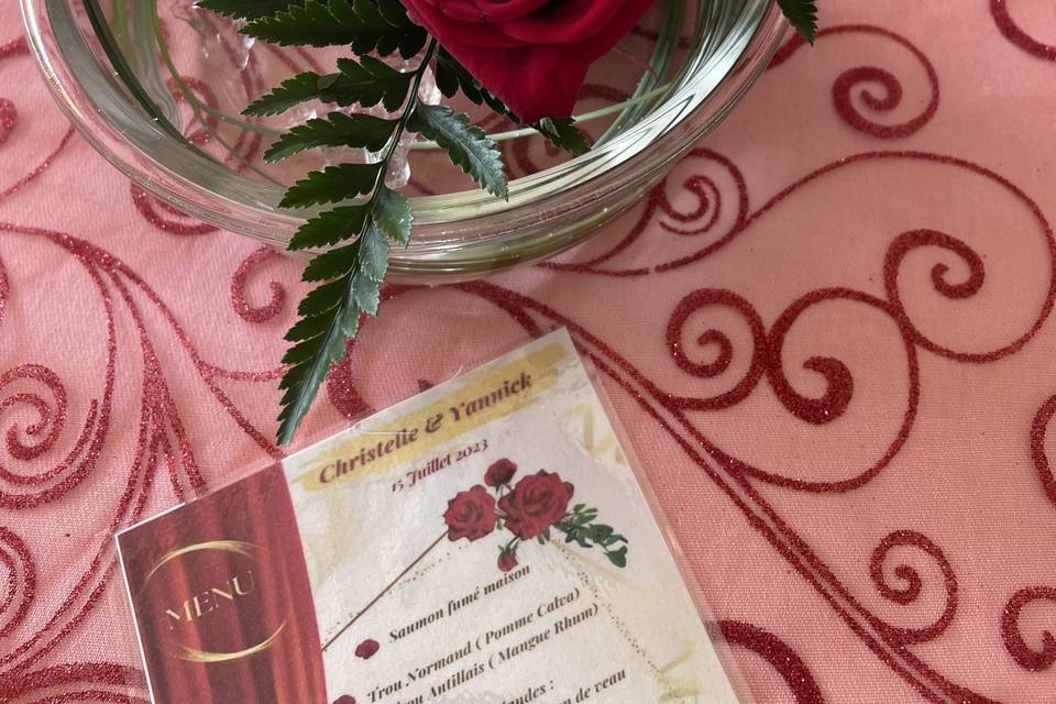 Centre de table rond