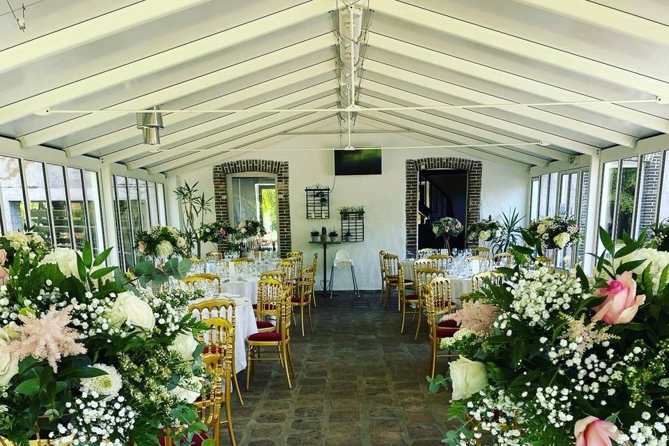 Centre de table en hauteur