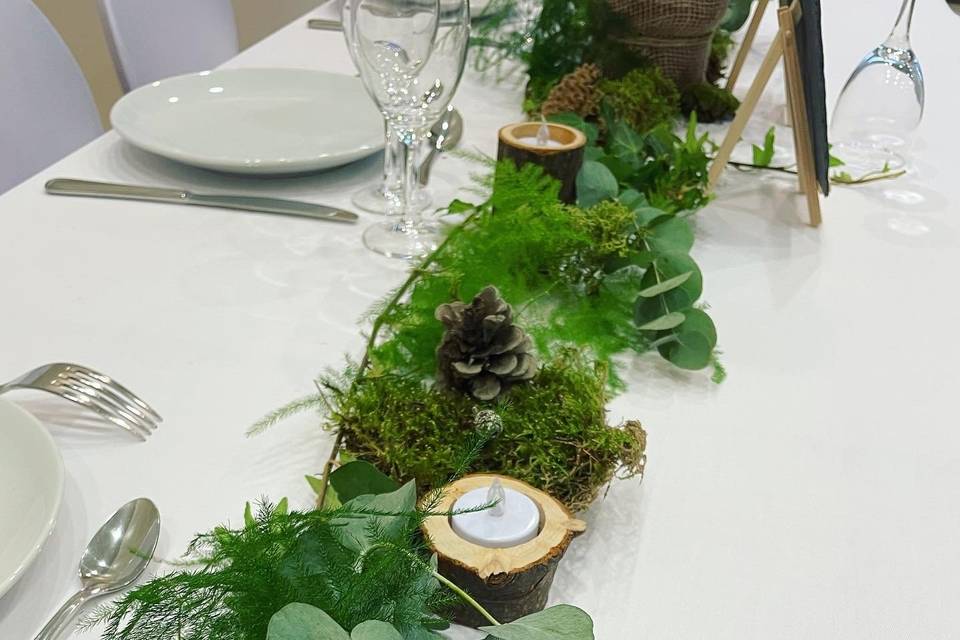 Centre de table végétal