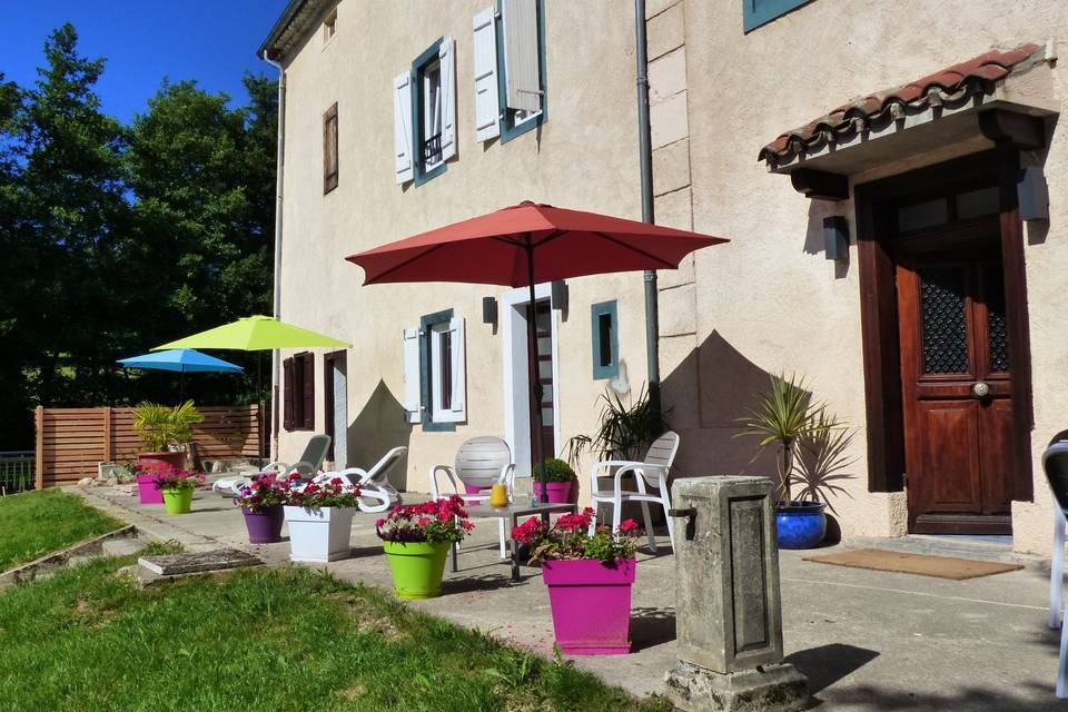 Terrasse du gîte