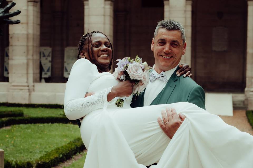 Photo des mariés