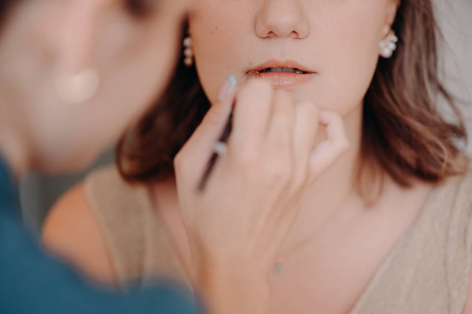 Maquillage de la mariée