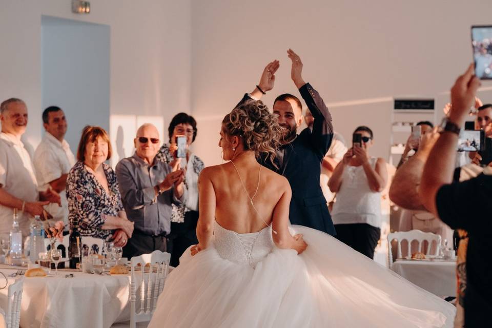 Entrée dans la salle