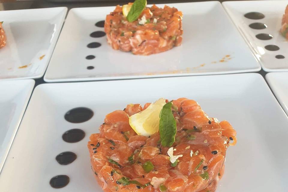 Tartare au 2 saumons