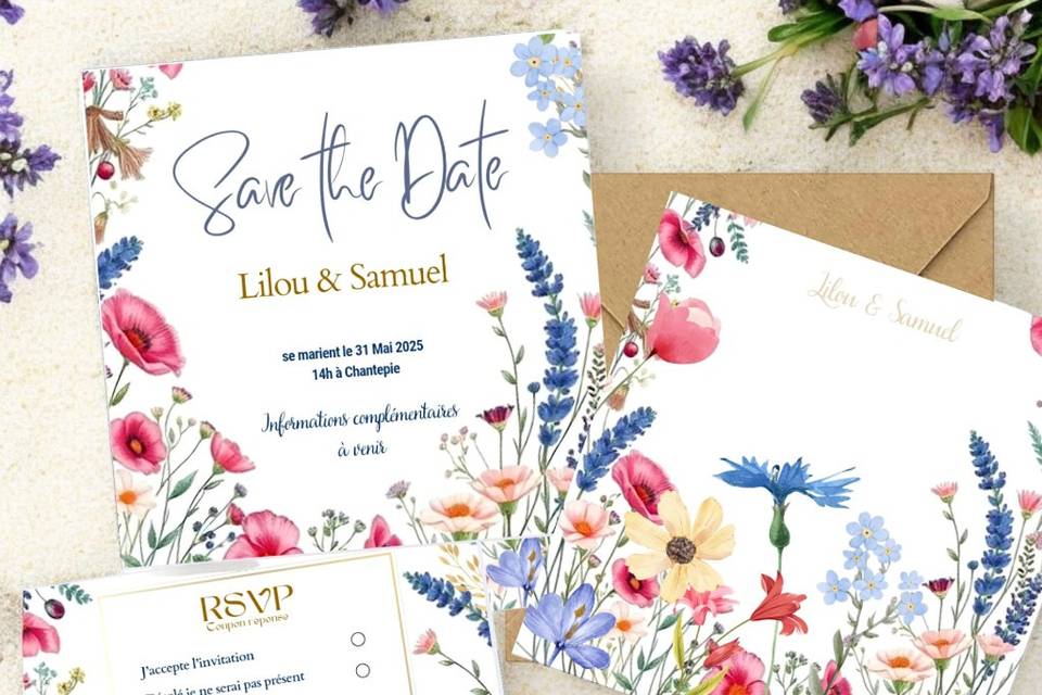 Lot floral et champêtre