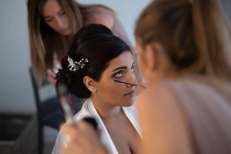 Coiffure et maquillage mariée