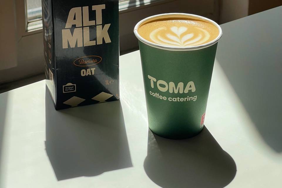 Un cappuccino au lait d'avoine