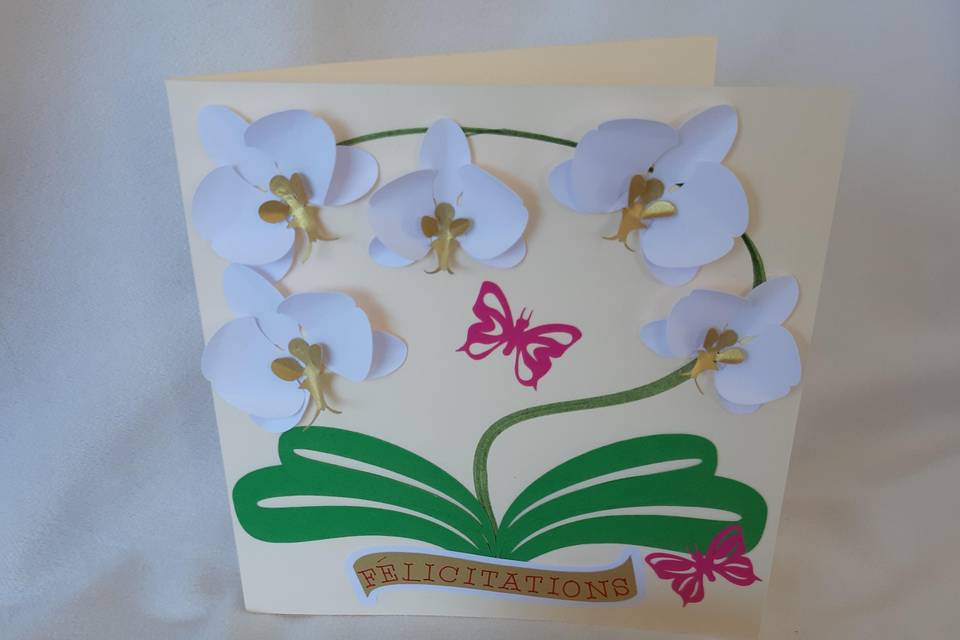 Carte orchidée