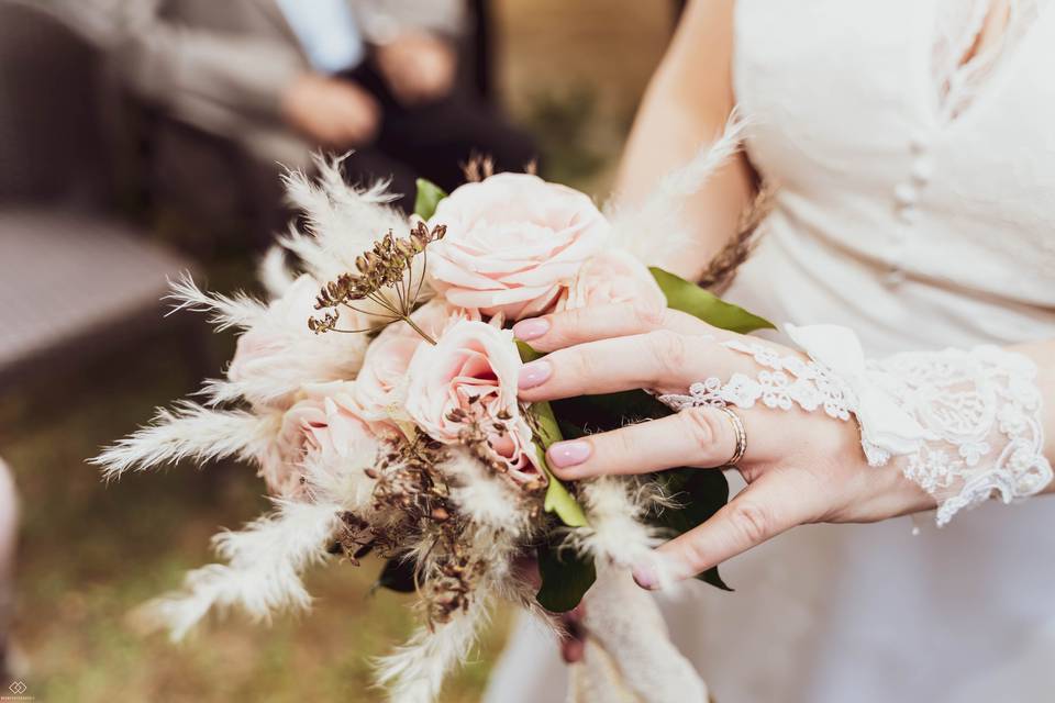 Détails bouquet et bague