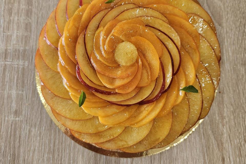 Tarte abricots-nectarines