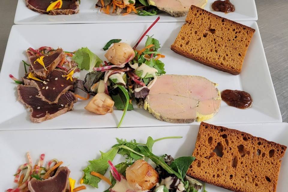 Assiette terre et mer