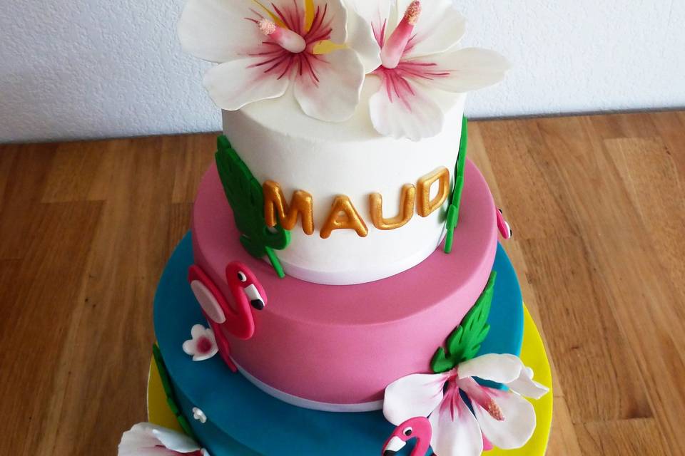 Cake design tropical