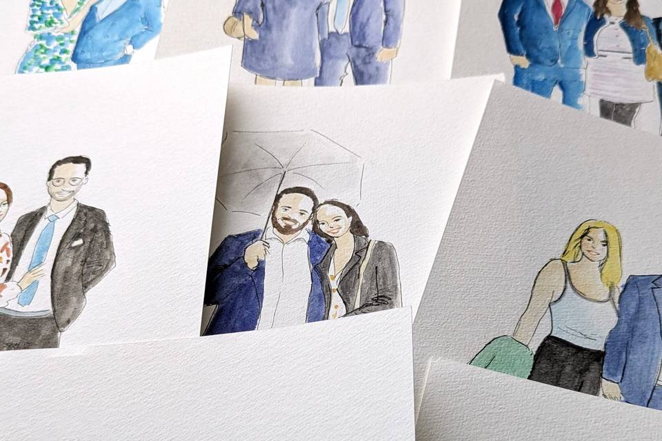 Ensemble de portraits