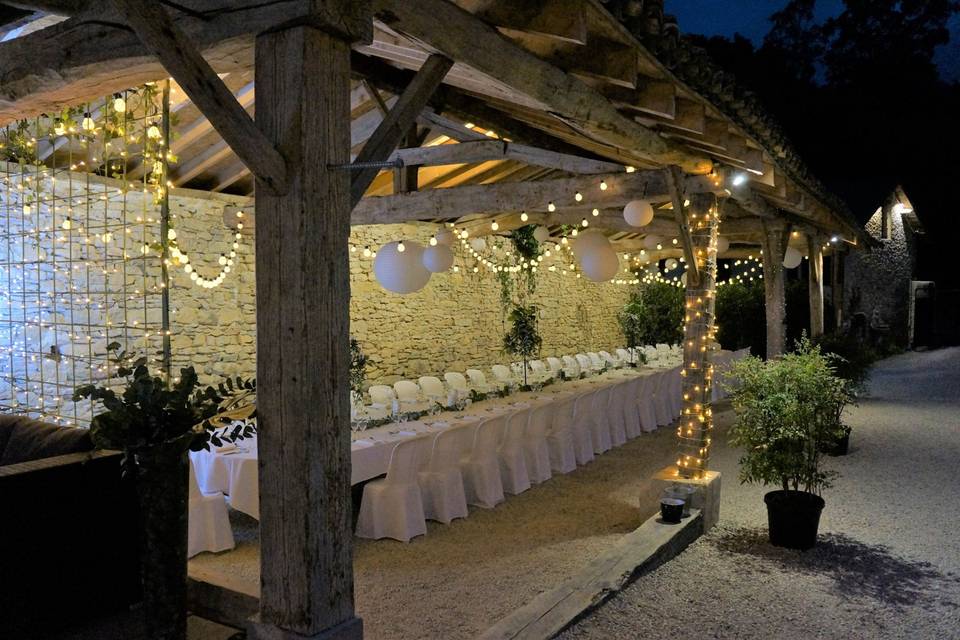 Dîner sous la halle