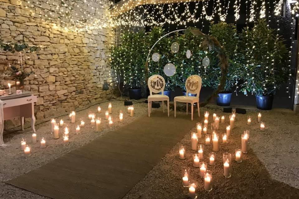 Dîner sous la halle