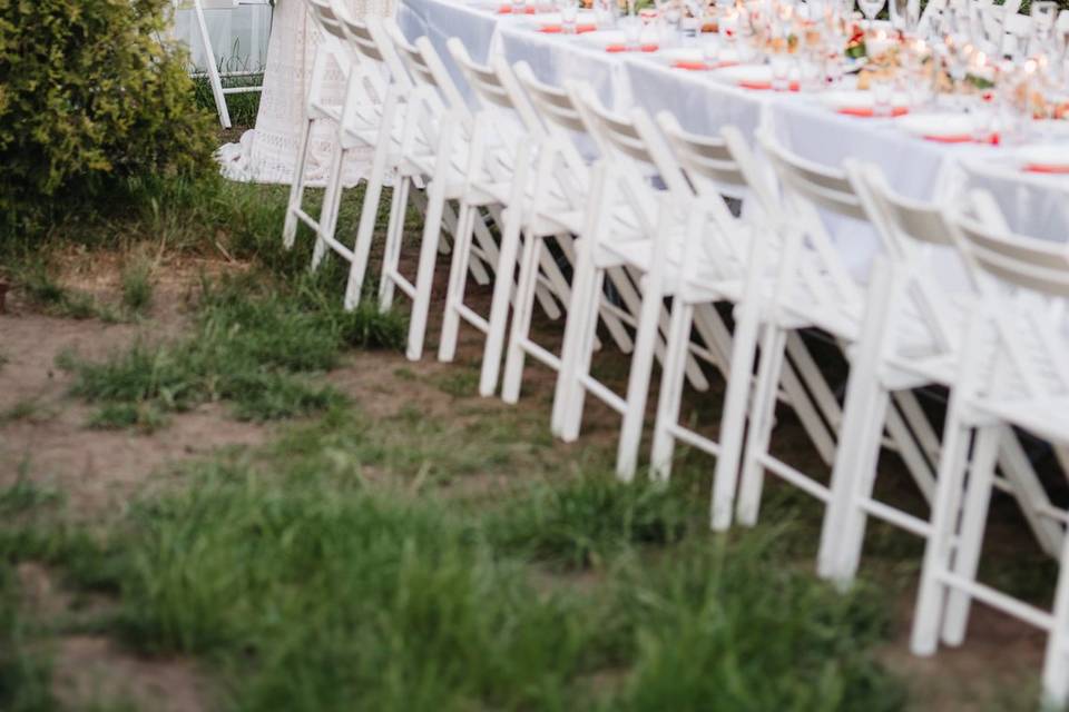 Banquet familial extérieur