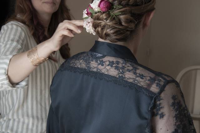 Chignon bas mariée