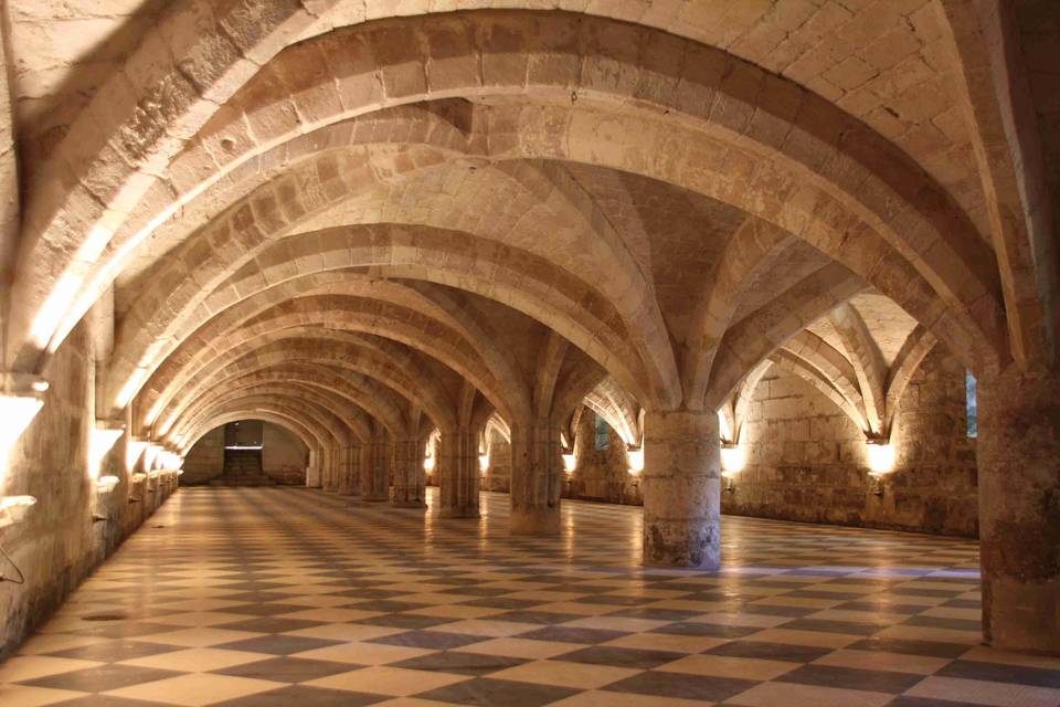 Celliers voutés Abbaye Royale
